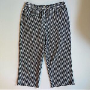 Talbots Gingham Check Crop Pants